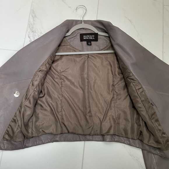 Vintage BADGLEY MISCHKA waterfall leather jacket - Picture 3 of 16